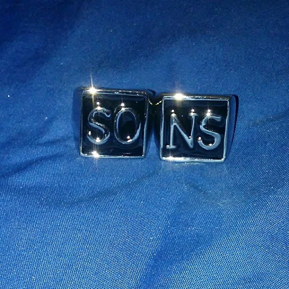 Sons of Anarchy Stainless Steel Ring Pair